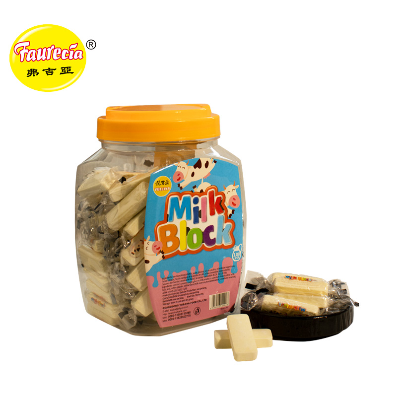 China Faurecia milk block non dairy creamer press candy yellow