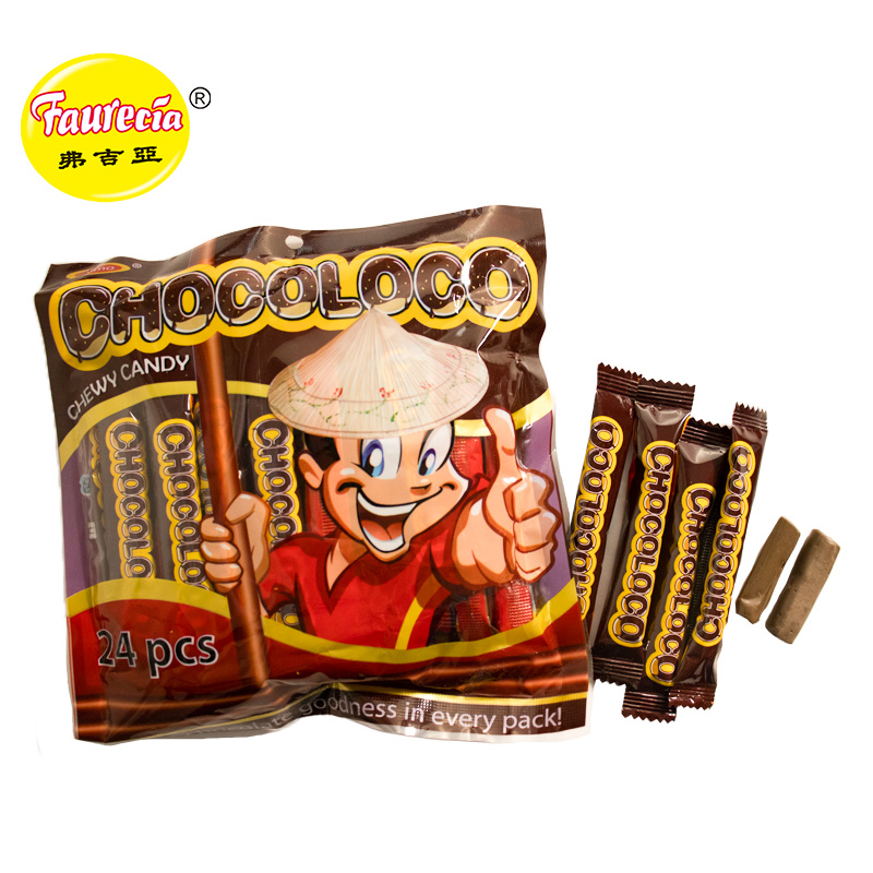 China Faurecia chocoloco chewy candy chewing chocolate flavor